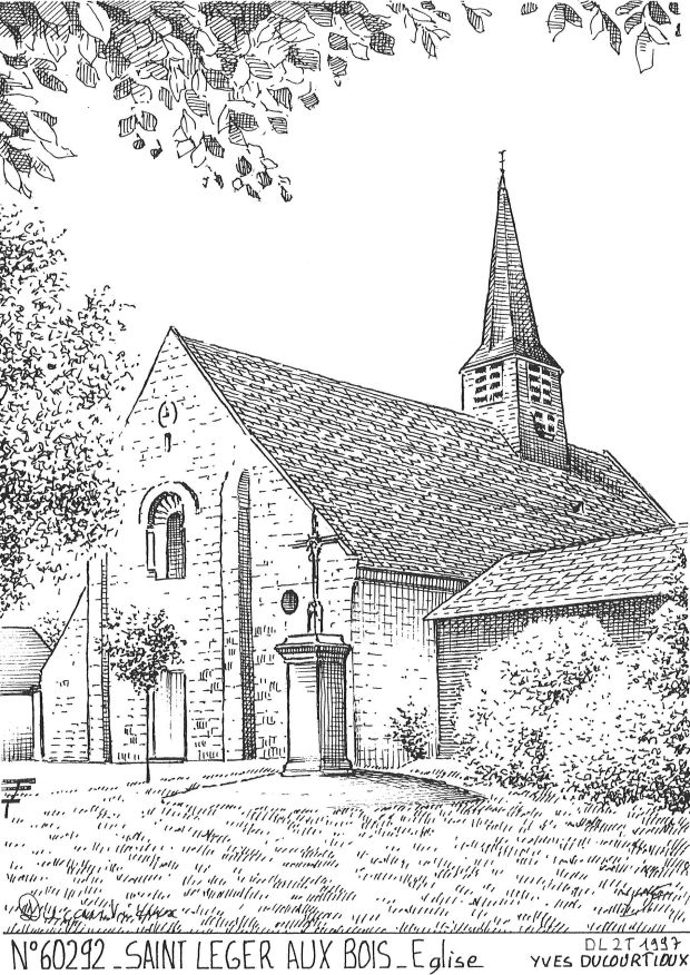 N 60292 - ST LEGER AUX BOIS - église